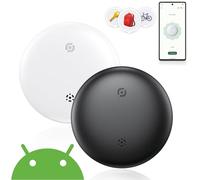 Airtag Android,Smart Tracker Tag Localizzatore GPS per Android Funziona con Google Dov'è App Bluetooth Tracker Compatibile con Trova dispositivo (Solo Android) (Bianco&Nero, 2 Pack)