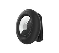 AirTag Custodia con clip, custodia protettiva per portachiavi, portachiavi per Air Tag con accessorio resistente ai graffi, nero