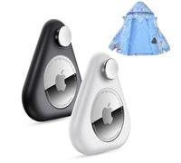 Airtag - Custodia nascosta per localizzatore GPS per bambini, confezione da 2, custodia in silicone Airtag anti-rimozione con spille da sicurezza, adatta per bambini, anziani, vestiti, zaini, bagagli