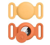 Airtag Custodia per collare per cani, confezione da 2 custodie protettive in silicone per collare di cani e gatti, custodia per Apple Air Tag GPS Tracking Finder accessori