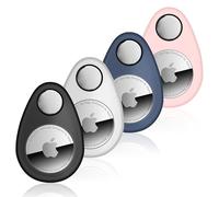 Airtag Holder for Kids Hidden Confezione da 4 custodie per localizzatore GPS aggiornate, custodia in silicone Airtag anti-rimozione con spille di sicurezza, evita la perdita di Airtag, adatto per