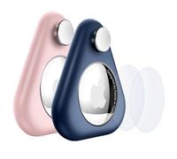 Airtag per bambini, 2 pezzi, custodia per localizzatore GPS Airtag, anti-rimozione, in ABS, con spille, adatta per bambini, anziani, animali domestici, zaini, bagagli