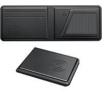AirTag Portafoglio da uomo sottile in morbida pelle, funziona solo con Apple Find My iOS, ricaricabile, cercatore e localizzatore di oggetti per portafoglio, Nero , 10 cm, Moderno