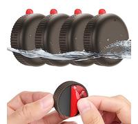 Airtag Supporto IPX8 impermeabile Stouchi (confezione da 4), custodia per Airtags con adesivo 3M VHB per biciclette, sci, cassette degli attrezzi, tosaerba, rimorchi, kayak-grigio caldo