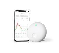 Airthings 321 Wave Enhance - Monitor della qualità dell'aria per CO2, VOC, umidità, temperatura, pressione, rumore e luce. Ottimo per migliorare il sonno in camera e la concentrazione al lavoro