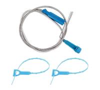 AIRTILY 1 -Parte Dell'Escavatore A Molla, Gancio di Escavatore A 2 Parti, Strumenti per La Pulizia dei Tubi, Articoli per La Casa, Adatti A Lavandini, Vasche da Bagno, Scarichi.