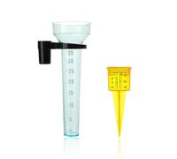 AIRTILY 2 Parti del Dispositivo di Misurazione delle Precipitazioni, Dispositivo di Misurazione in Plastica con Scala, Misuratore di Pioggia da Giardino, Strumento Meteorologico.