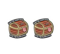 AIRTILY 2 Pezzi Non Dubitare Spille, Decorazione del Cappello dello Zaino, Accessori Creativi per L'Espressione di sé, Ornamento di Moda Personalizzato.