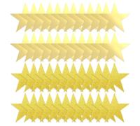 AIRTILY 48 Carte Dorate con Decorazione A Stella, Scena di Scena, Decorazione, Taglio della Carta Glitter Creativa, Lettera Fai -da -Te, Festival del Matrimonio -Coreazione.