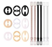 AIRTILY Cinghie Di Reggiseno Da 15 Parti Con Clip Non Slip, Cinturini Reggiseni Regolabili, Cinghie Di Reggiseno Morbide E Confortevoli, Cura Delle Donne.