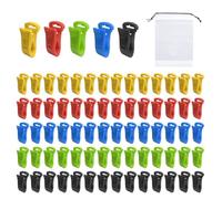 AIRTILY Clip di Calze in 75 Parti E Borsa di Stoccaggio in 1 Parte, Scogliere per Lavanderia, Biancheria per Lavanderia, Agente di Asciugatura, Clip di Plastica Multiuso.