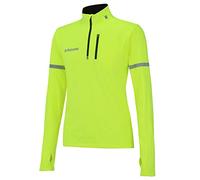 Airtracks Maglia termica da ciclismo da uomo, a maniche lunghe, in pile, ad asciugatura rapida, calda, traspirante, con catarifrangenti, neon, M