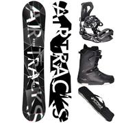 Airtracks Snowboard Set Tavola Refractions Game Extra Wide Uomo 165CM - Attacchi Master - Scarponi Strong ATOP 46 - Sacca/Nuovi