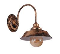 AIRTWESD E27 Applique da parete Edison in metallo vintage Industriale Lampada da parete letto comodino retrò (nessuna lampadina)