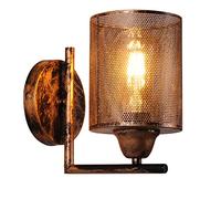 AIRTWESD LED Applique da parete vintage, lampada da parete comodino industriale per interni, spot da parete in ferro retrò per camera da letto, corridoio, bar, E27 (lampadine non incluse)