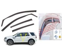 AirTwin Set di 4 deflettori d'aria tipo IN-CHANNEL compatibili con Land Rover Freelander 2 modelli dal 2007 al 2015 deflettori laterali in acrilico per finestrini Land Rover Freelander