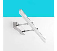 AIRUI LED Illuminazione Frontale A Specchio Telescopico 180 ° Regolabile Lampada da Bagno Impermeabile Acciaio Inossidabile Montaggio A Parete Illuminazione Trucco,Chrome+ThreeColorLight-70cm