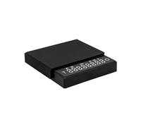 AIRUIXI Bilancia da caffè Mini bilancia da caffè digitale, ricaricabile tramite USB-C, con cronografo, peso in grammi, for la cucina di casa(Black)
