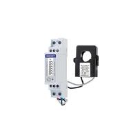 AIRUIXI contatore Elettrico Contatore di energia + Ta 100 A-200 A/0,1 V, 230 V, monofase, 2 Fili, Coperchio sigillabile, Uscita impulsi/Modbus, misurazione kWh, Mid, PF(120CT And TU16120A)