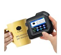 AIRUIXI portatile stampante Stampante a getto d'inchiostro mini touchscreen portatile E98 da 0,5 pollici for etichetta con logo codice a barre QR con data di scadenza(Without ink,UK)