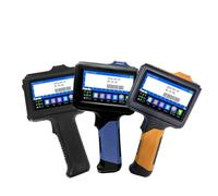 AIRUIXI portatile stampante Stampante portatile multicolore da 12,7 mm for stampante for etichette con data e logo con codice a barre QR di testo(Orange without ink,JP)