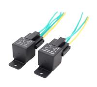 AIRUIXI relè di Potenza 1 pz DC 12V 24V 36V 48V Relè for Auto, Moto, Veicoli elettrici, fari, ventole, clacson, spegnimento, relè di interruzione del Carburante(DC 12V Normal Close)