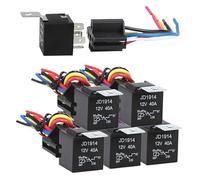 AIRUIXI relè di Potenza Relè automobilistico 80A/60A 50A/30A 12V con Interruttore relè a 5 Pin for Ventilatore automobilistico Marino Kit relè Multiuso(24V 5PIN)