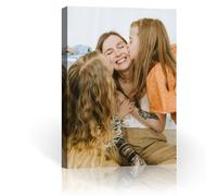 AIRUIXIO Foto Su Tela Personalizzata,Quadro Personalizzato Con Foto Servire Come Regali Di Natale,Stampa Foto Su Tela Di Famiglia E Animali Domestici,Tela Personalizzata Con Foto (40cmX50cm)