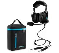 AIRVOICE Aviation Headset for Pilots with Passive Noise Reduction, PNR General Aviation Headset with Comfortable Earpads and Noise Canceling Microphone, for Pilot, Flight School Student, Instructor