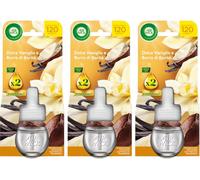 Airwick Diffusore Elettrico di Oli Essenziali, 3 Ricariche per Diffusore Elettrico alla Fragranza Dolce Vaniglia e Burro di Karitè, Profumatore per Ambienti Elettrico con Oli Essenziali