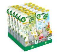 Airwick Ricariche per Diffusore Elettrico di Oli Essenziali, Confezione da 12 Ricariche di Profumatore per Ambienti Elettrico, 6 alla Fragranza di Fresia e Gelsomino, 6 Profumo di Primavera