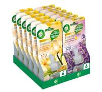 Airwick Ricariche per Diffusore Elettrico di Oli Essenziali, Confezione da 12 Ricariche di Profumatore per Ambienti Elettrico, 6 alla Fragranza di Vaniglia e Thè Biancoe, 6 Lavanda in Fiore