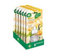 Airwick Ricariche per Diffusore Elettrico di Oli Essenziali, Confezione da 6 ricariche di Profumatore per Ambienti alla Fragranza di Vaniglia e Thè Bianco, Profumatore per Ambienti Elettrico
