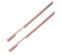 AIRYLI 2 pezzi Pomello Oro rosa Maniglie per cassetti Lega di alluminio Tiretti Armadio Manopole Cucina tirettiera Mobili manopole dell'armadio Porta per Camera Letto ringhiere (Hole distance 192mm)