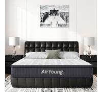 AirYoung Materasso Hybird Queen da 30,5 cm, materasso ibrido comfort a pressione zero con schiuma CertiPUR-US, materasso a molle insacchettate per isolamento del movimento, sollievo dalla pressione,