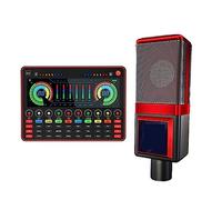 AIRYSSFU Kit scheda audio, Microfono a condensatore USB T7 Scheda audio G4 Microfono for PC Podcast professionale for giochi in streaming live su PC