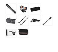 AIRYSSFU Kit scheda audio, Microfono a fucile, microfono super cardioide professionale CVM-VM20 con supporto antiurto, microfono for videocamera for registrazione video(With USB-C)