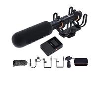 AIRYSSFU Kit scheda audio, Microfono wireless CVM-VM30 2.4G, microfono shotgun super cardioide con supporto antiurto(VM30 With Lightning)