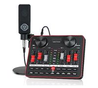 AIRYSSFU Kit scheda audio, Scheda audio G1 e L3 Set microfono a condensatore Mixer audio USB Mic Interfaccia audio Scheda audio for registrazione telefonica Streaming live