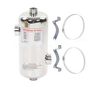 AIRYSSFU Riscaldatori per Piscina, Scambiatore di Calore for Piscina in Acciaio Inossidabile for Riscaldamento Solare for Piscina Spa Riscaldatore for Piscina(MF200)