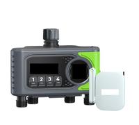 AIRYSSFU Temporizzatore di irrigazione, 2 pz WiFi Timer Acqua 4 Zone Automatico Irrigazione Timer Giardino Prato Sistemi di Irrigazione Controller Pioggia Ritardo Irrigazione Manuale
