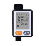 AIRYSSFU Temporizzatore di irrigazione, modalità Manuale Automatica Controller di irrigazione Sensore Pioggia Timer irrigazione Giardino Programma Multiplo Schermo Grande Funziona a Batteria