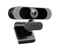 AIRYSSFU Webcam, Webcam 4K 8MP con doppio microfono con cancellazione del rumore, copertura for la privacy