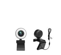 AIRYSSFU Webcam, Webcam con controllo della luce, webcam Full HD 8MP, streaming live flessibile for PC e laptop, con microfono(2K)