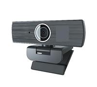 AIRYSSFU Webcam, Webcam USB 4K UHD 4MP Zoom 8X for PC portatile 60fps Fotocamera liscia for riunioni di lavoro Insegnamento online Boardcast Webcam