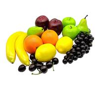 Aisamco 21 Pezzi Frutta Artificiale Frutta Finta assortita Frutta realistica realistica per la Decorazione del Ristorante della Cucina Domestica