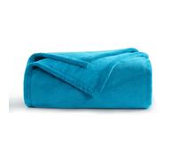 Aisbo Plaid Coperta Pile Singolo - Coperta Calda Invernale per Divano e Letto Singolo 130x150 cm Pile di Flanella Morbida Verde Acqua, Fleece Blanket for Sofa and Couch