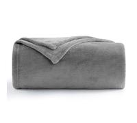Aisbo Plaid Coperta Pile Singolo - Coperta Calda Invernale per Divano e Letto Singolo/Matrimoniale 150x200 cm Pile di Flanella Morbida Grigia, Fleece Blanket for Sofa and Couch