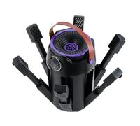 Aischens Asciugascarpe Elettrico 6 in 1 Pieghevole con Luce UV | Timer 3/6/9 Ore, Aria Calda 48°C, Diffusore Aroma, Scarpe, Guanti e Calze, Elimina Odori