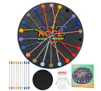 Aischens Brainy Knots Rope Untangling Game, Knot Logic Game, Puzzle di Corda Attorcigliata Colorata, Corda Districante Gioco, Gioco da Tavolo di Strategia, Giocattoli Interattivi Educativi per Bambini